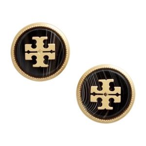 Tory Burch • Semiprecious Stone Logo Earrings